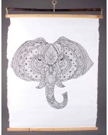 Wandposter "Elefant" zum Ausmalen