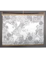 Wandposter "World" zum Ausmalen