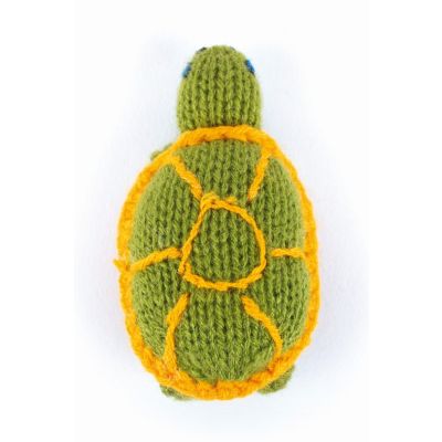 Gestrickte Fingerpuppe "Schildkröte"