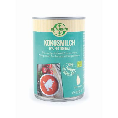 Bio-Kokosmilch 17 % Fettanteil