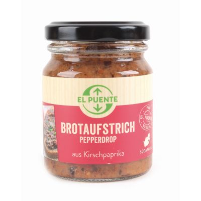 Veganer Brotaufstrich Pepperdrop aus Kirschpaprika