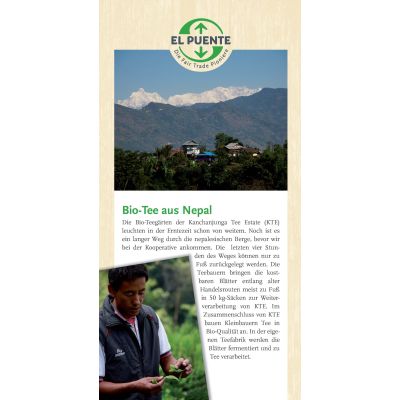 Flyer - Bio-Tee aus Nepal