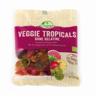 Veggie Tropicals - Bio-Fruchtgummi ohne Gelantine