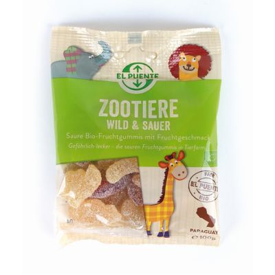 Zootiere wild & sauer - Bio-Fruchtgummi 100 g