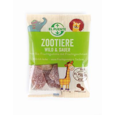 Zootiere wild & sauer - Bio-Fruchtgummi 25 g