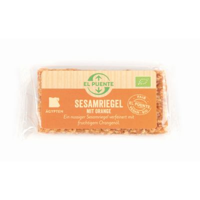 Vegane Bio-Sesamriegel mit Orange 3 x 9 g