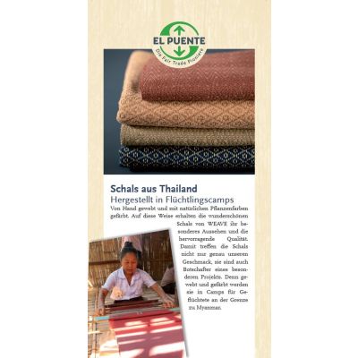 Flyer - Schals von WEAVE aus Thailand