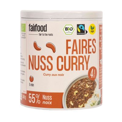 Veganes Bio Nuss-Curry aus Cashew & Roten Linsen