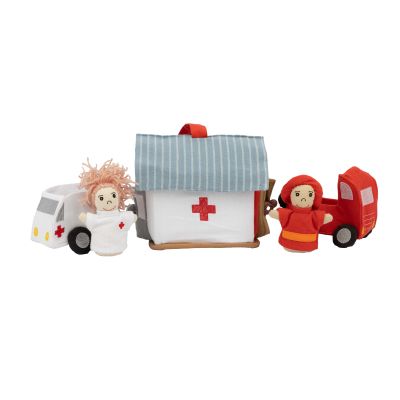 Spielset "Feuerwehr und Krankenhaus"