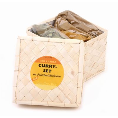Curry Set in Palm-Leaf Box